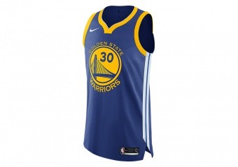 NIKE NBA GOLDEN STATE WARRIORS STEPHEN CURRY AUTHENTIC JERSEY ROAD RUSH BLUE