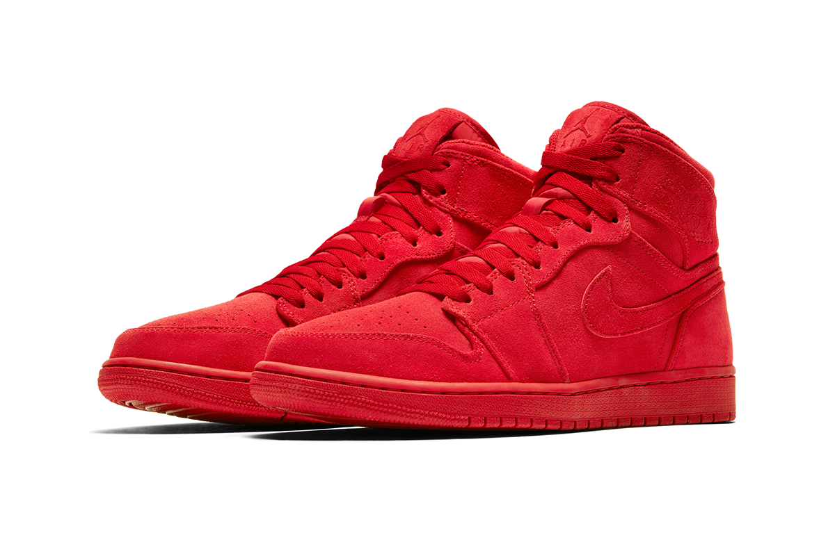 NIKE AIR JORDAN 1 RETRO HIGH RED SUEDE