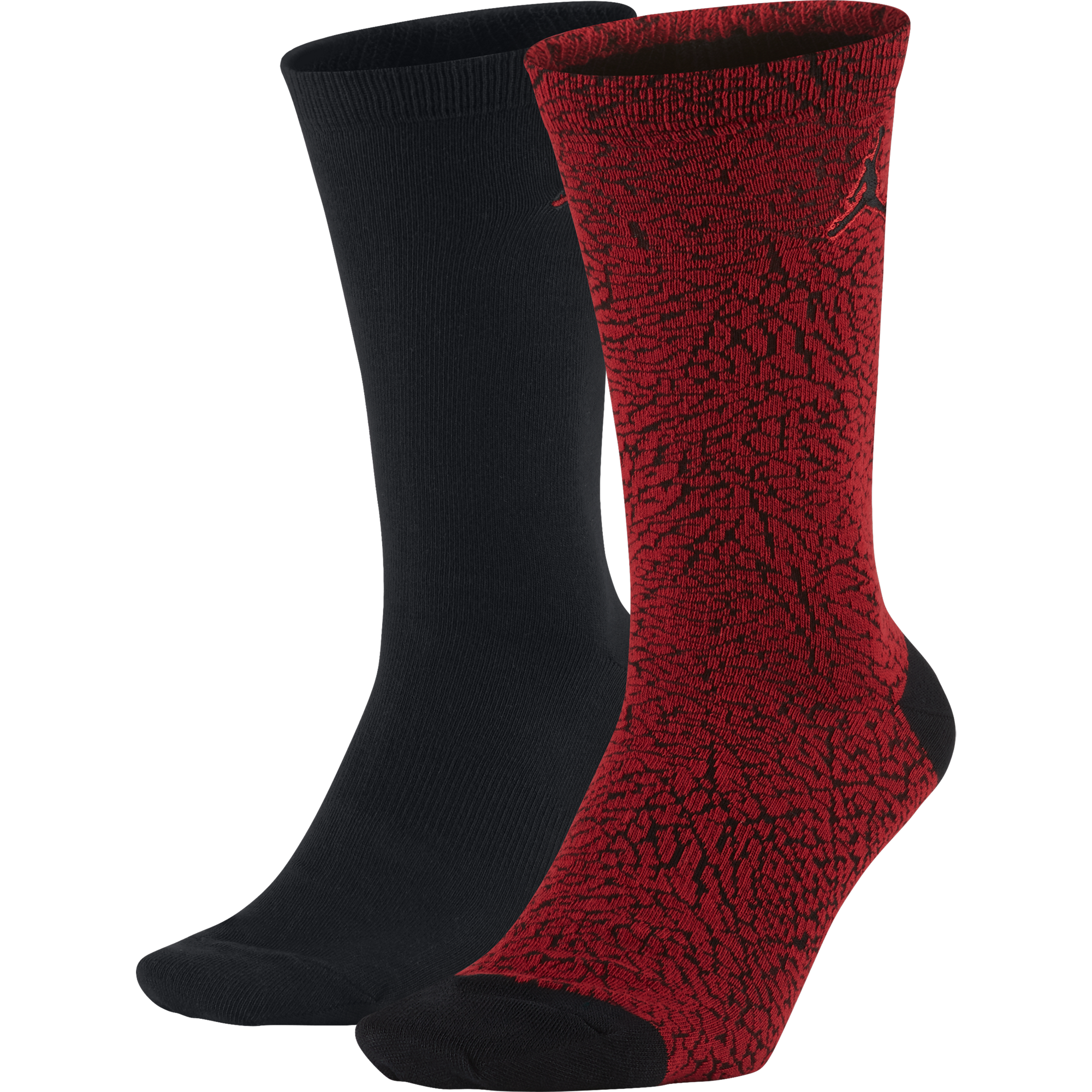 NIKE AIR JORDAN ELEPHANT CREW SOCKS GYM RED BLACK