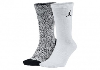 NIKE AIR JORDAN ELEPHANT SOCKS WHITE BLACK por €17,50 | Basketzone.net