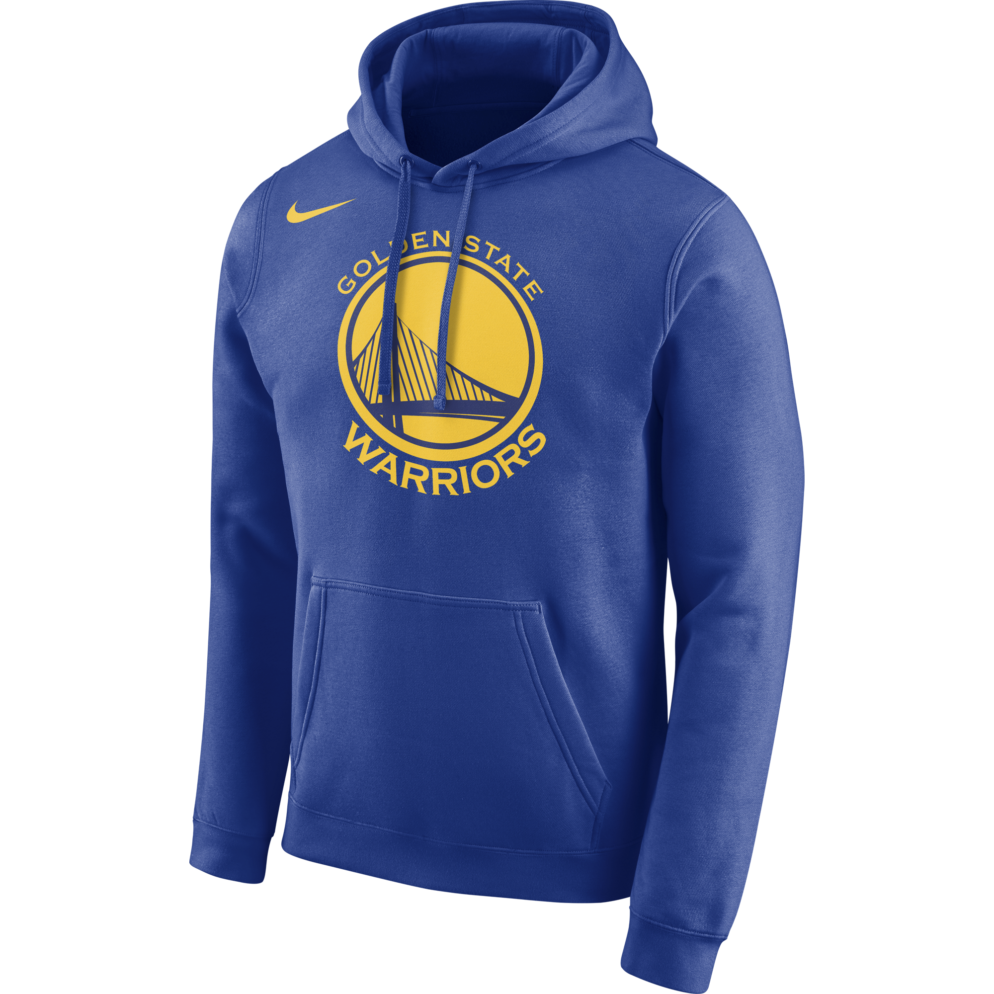 NIKE NBA GOLDEN STATE WARRIORS LOGO HOODIE RUSH BLUE