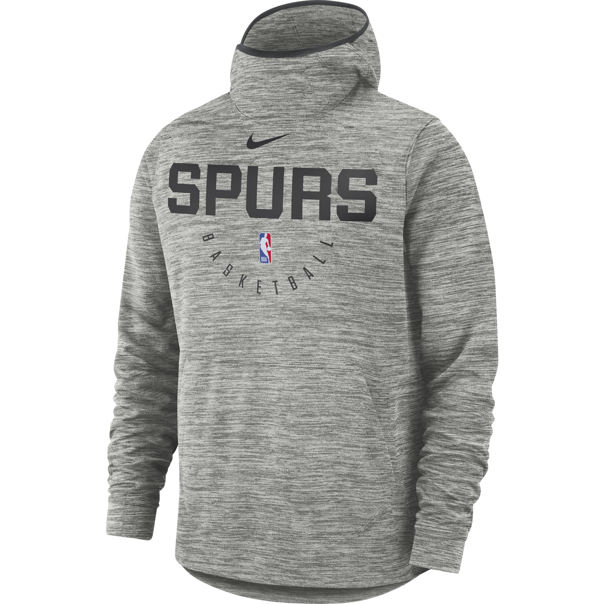 NIKE NBA SAN ANTONIO SPURS SPOTLIGHT HOODIE CARBON HEATHER