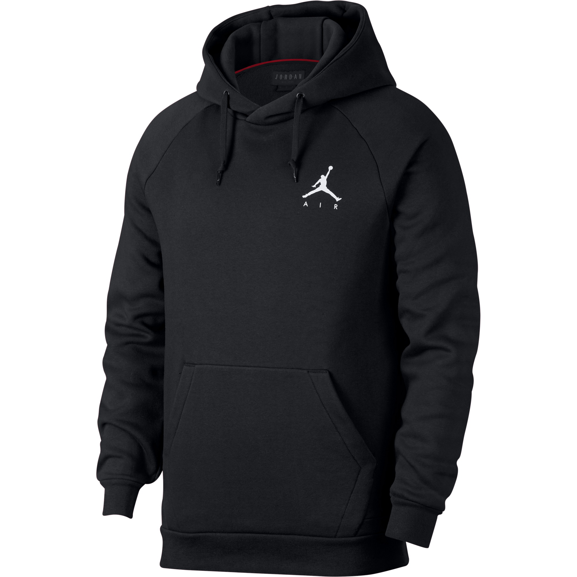 NIKE AIR JORDAN JUMPMAN FLEECE PULLOVER HOODIE BLACK