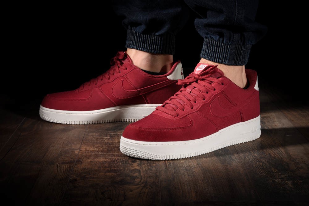red suede air force 1