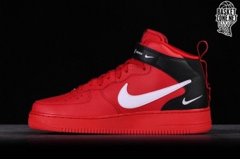 Nike Air Force 1 Mid '07 LV8 Red/White/Black 