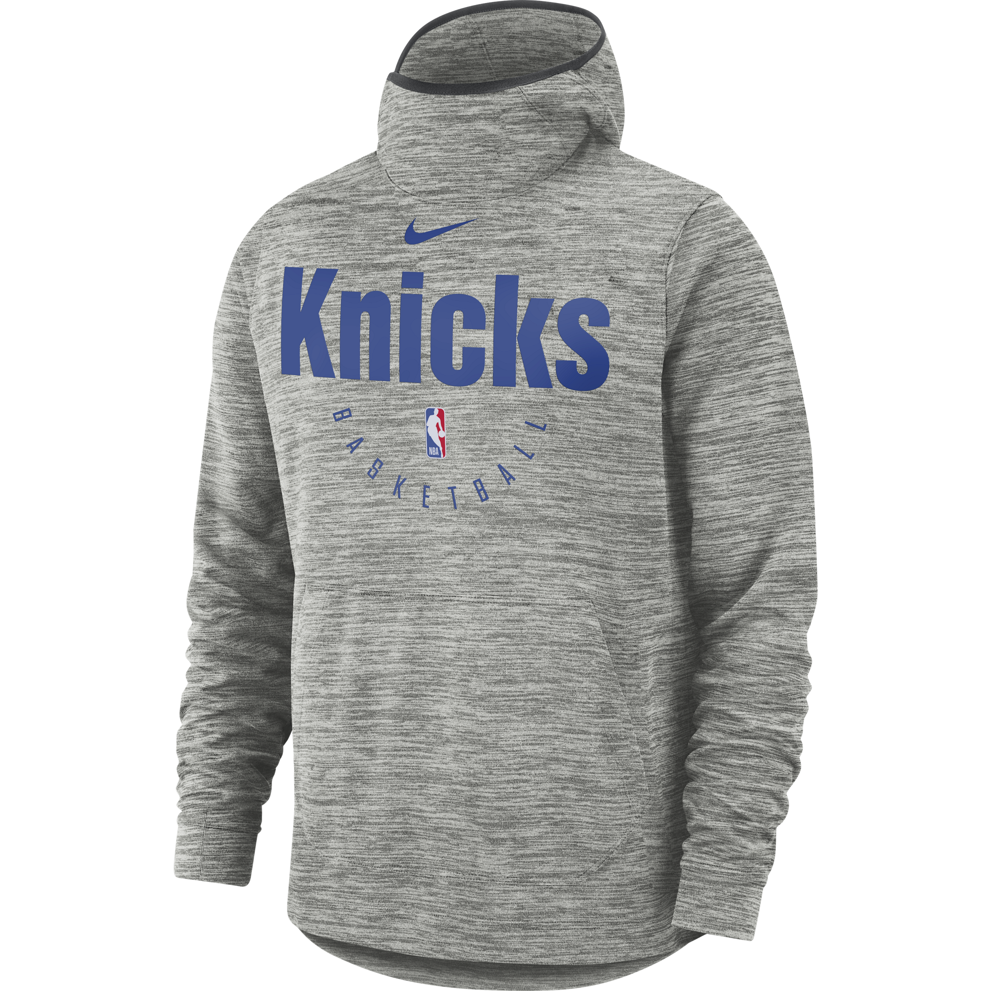 NIKE NBA NEW YORK KNICKS SPOTLGHT HOODIE CARBON HEATHER