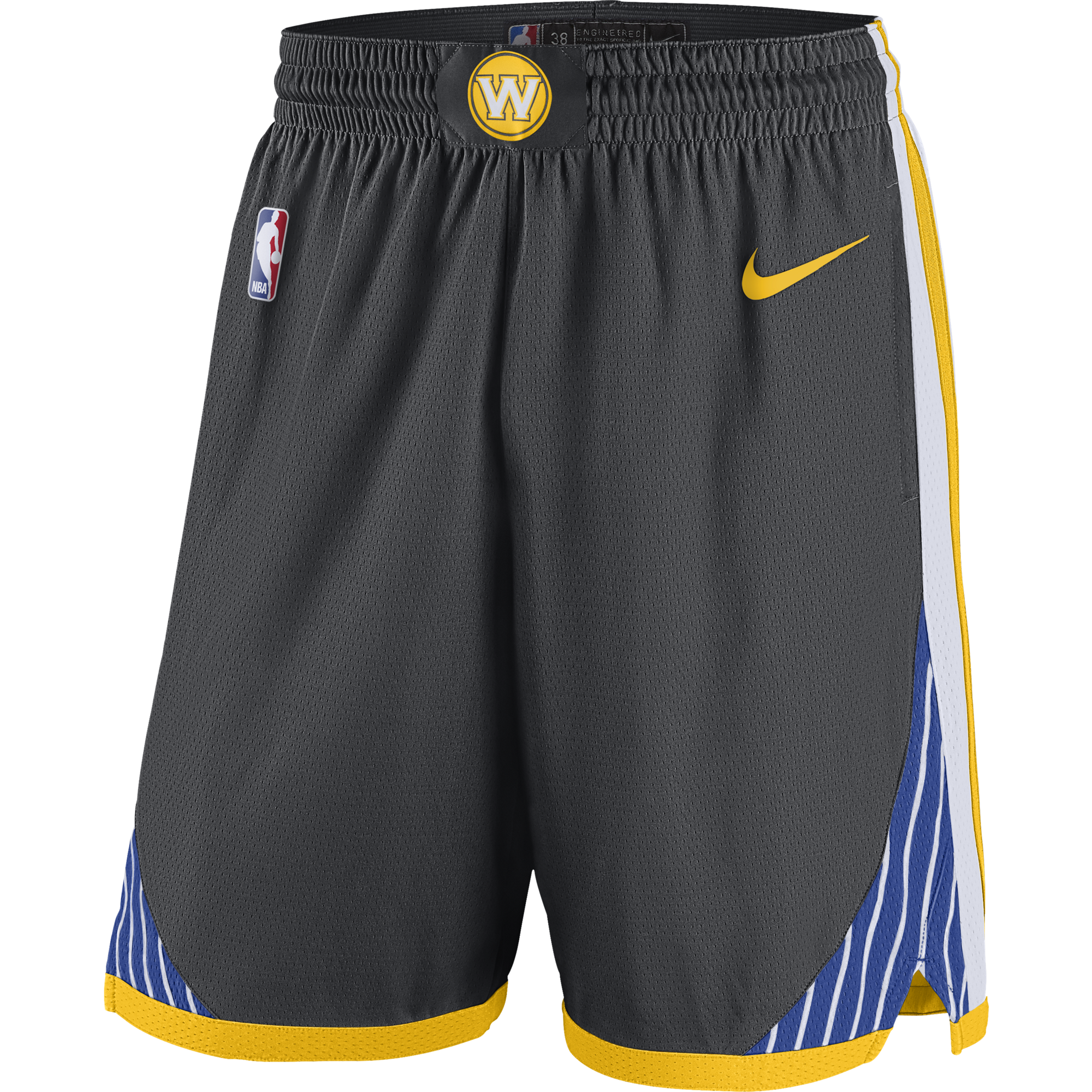 NIKE NBA GOLDEN STATE WARRIORS SWINGMAN SHORTS ANTHRACITE