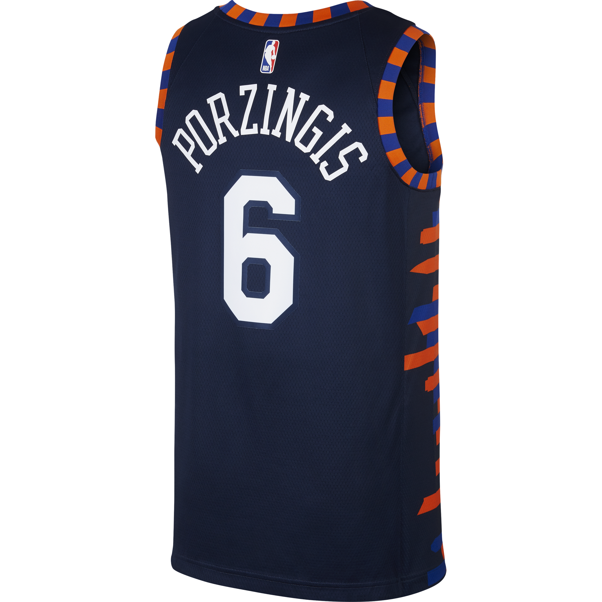 NIKE NBA NEW YORK KNICKS KRISTAPS PORZINGIS SWINGMAN JERSEY COLLEGE NAVY for 75.00 kicksmaniac