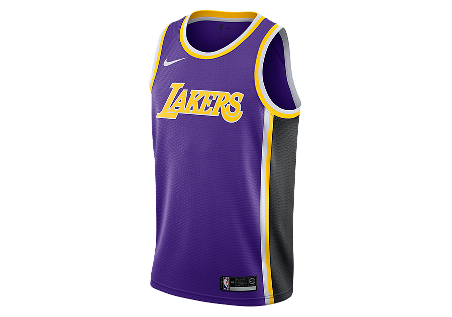 NIKE NBA LOS ANGELES LAKERS LONZO BALL SWINGMAN JERSEY FIELD PURPLE