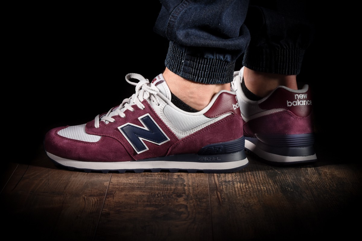 new balance 574 scarlet