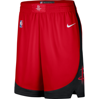 NIKE NBA HOUSTON ROCKETS SWINGMAN ROAD SHORTS UNIVERSITY RED