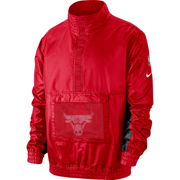 NIKE NBA CHICAGO BULLS LIGHTWEIGHT COURTSIDE JACKET UNIVERSITY RED