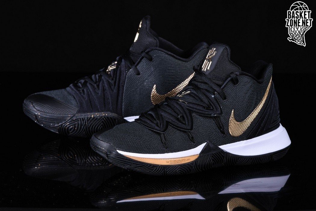gold and black kyrie 5