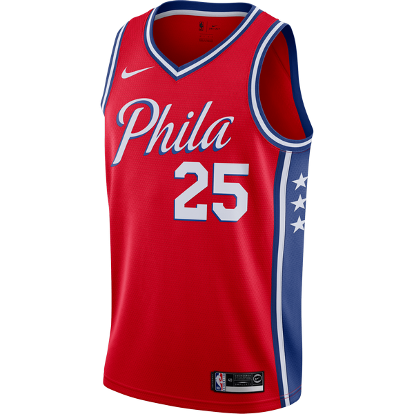 Ben simmons jersey red on sale