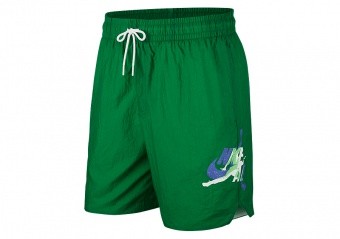 green and black jordan shorts