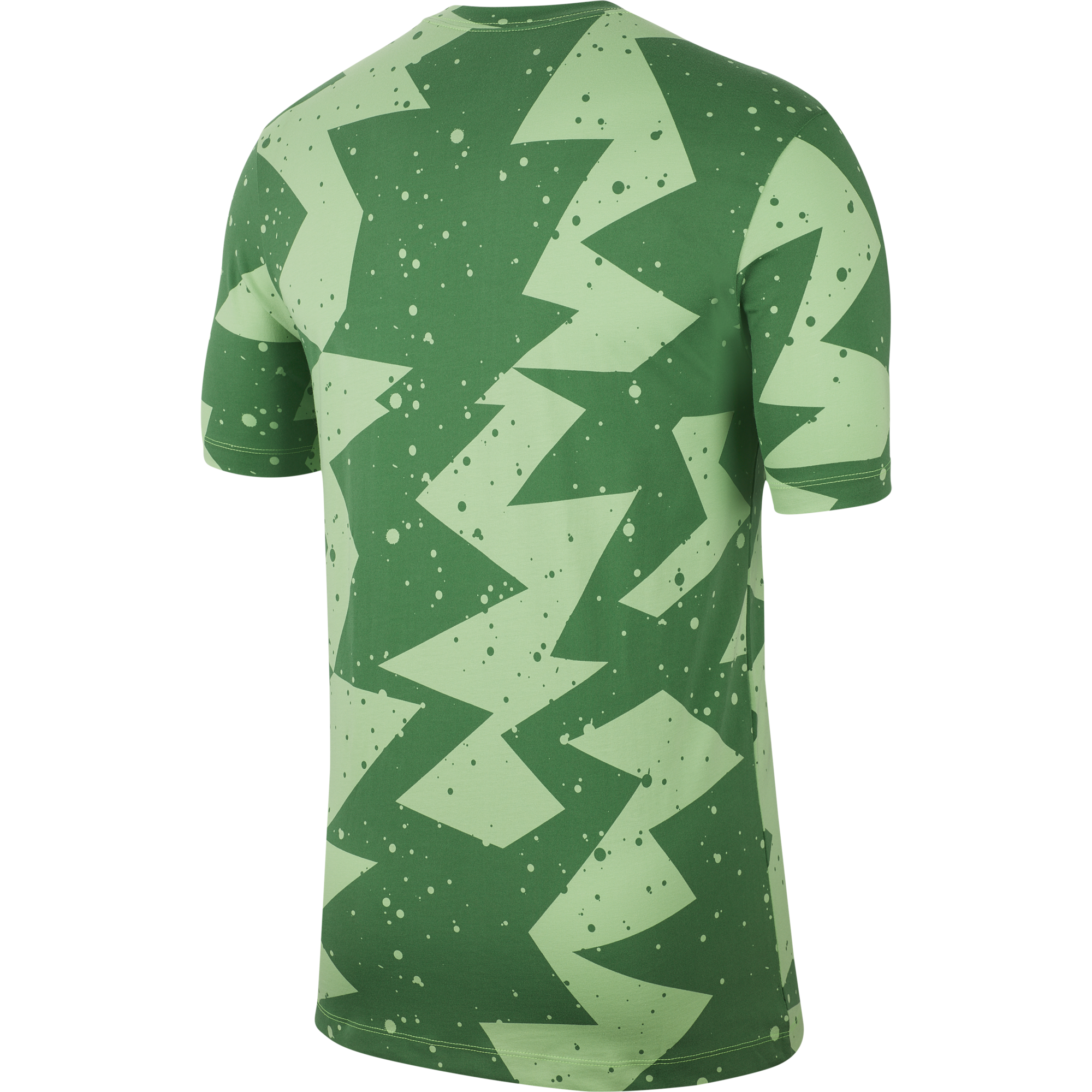 NIKE AIR JORDAN PRINTED POOLSIDE CREW TEE GREEN STRIKE