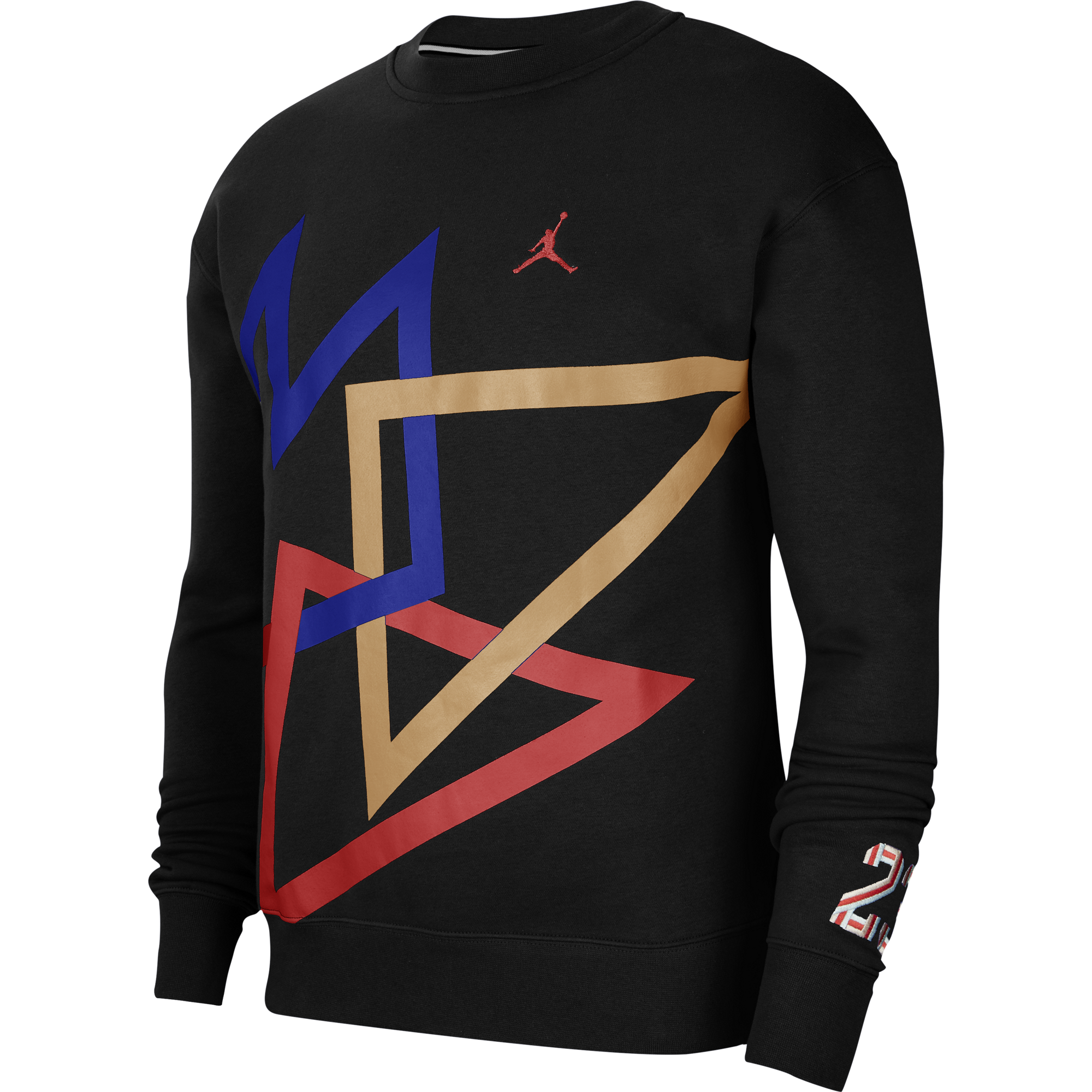 NIKE AIR JORDAN SPORT DNA HBR FLEECE CREW BLACK