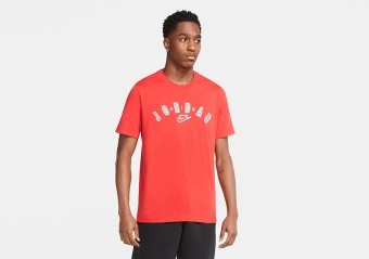 NIKE AIR JORDAN LEGACY 1 JUMPMAN TEE UNIVERSITY RED