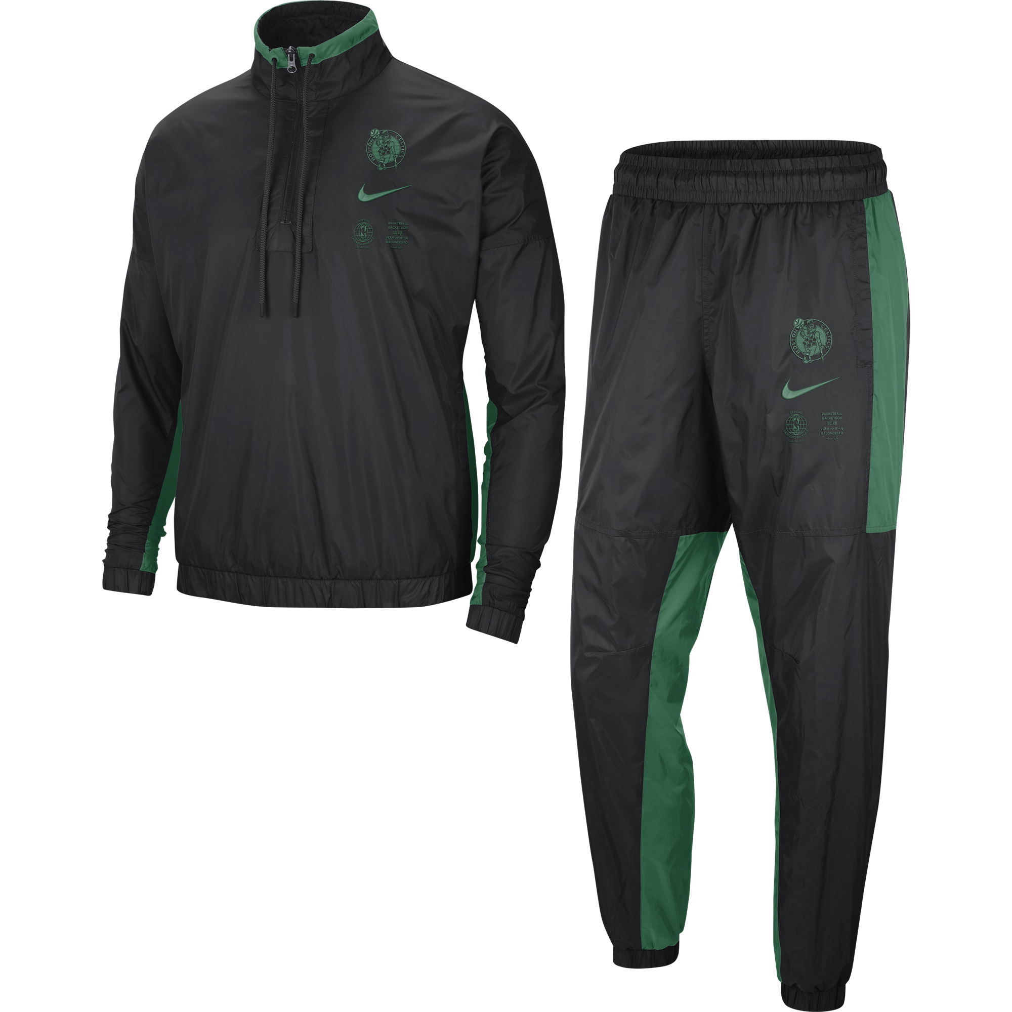 NIKE BOSTON CELTICS COURTSIDE TRACKSUIT BLACK