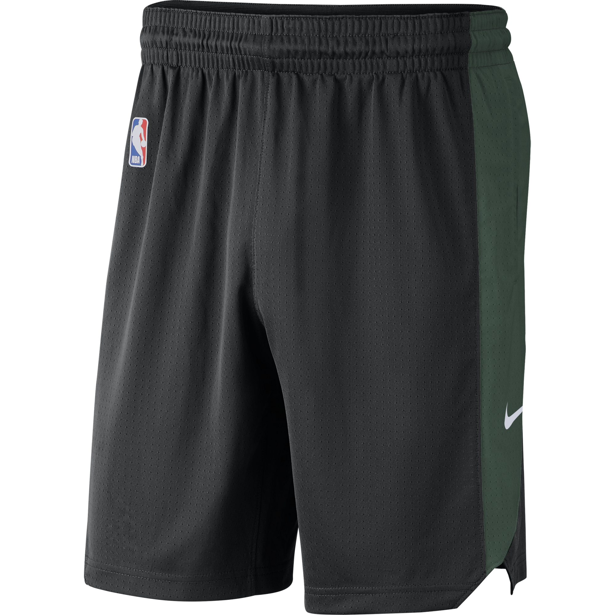 NIKE NBA MILWAUKEE BUCKS PRACTICE SHORTS BLACK