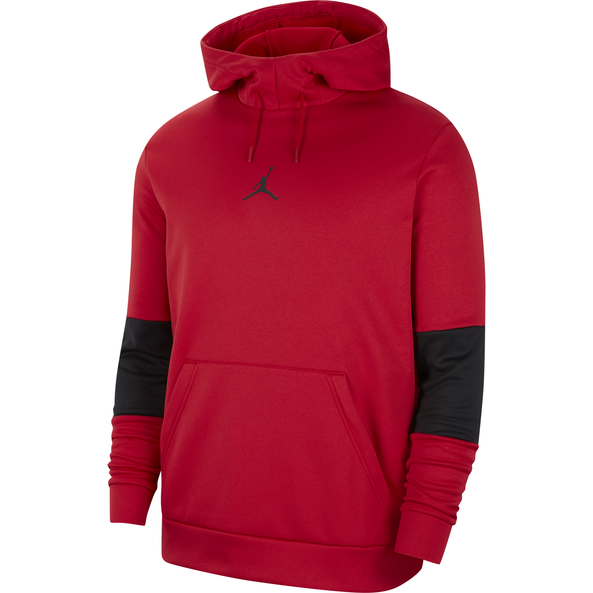 NIKE AIR JORDAN AIR THERMA FLEECE PULLOVER HOODIE GYM RED