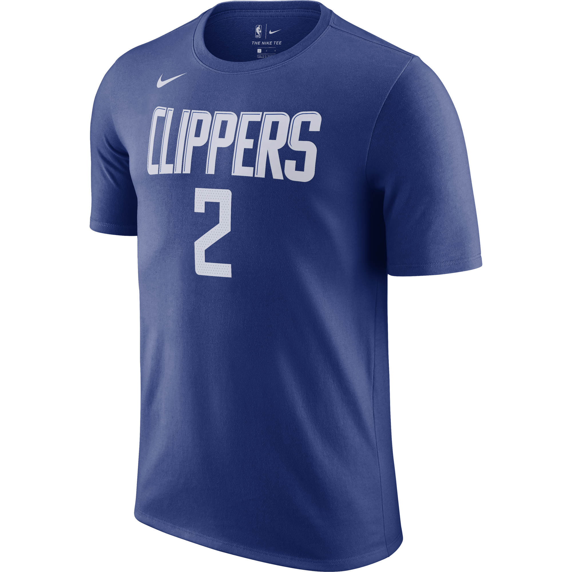 NIKE NBA LOS ANGELES CLIPPERS KAWHI LEONARD TEE RUSH BLUE