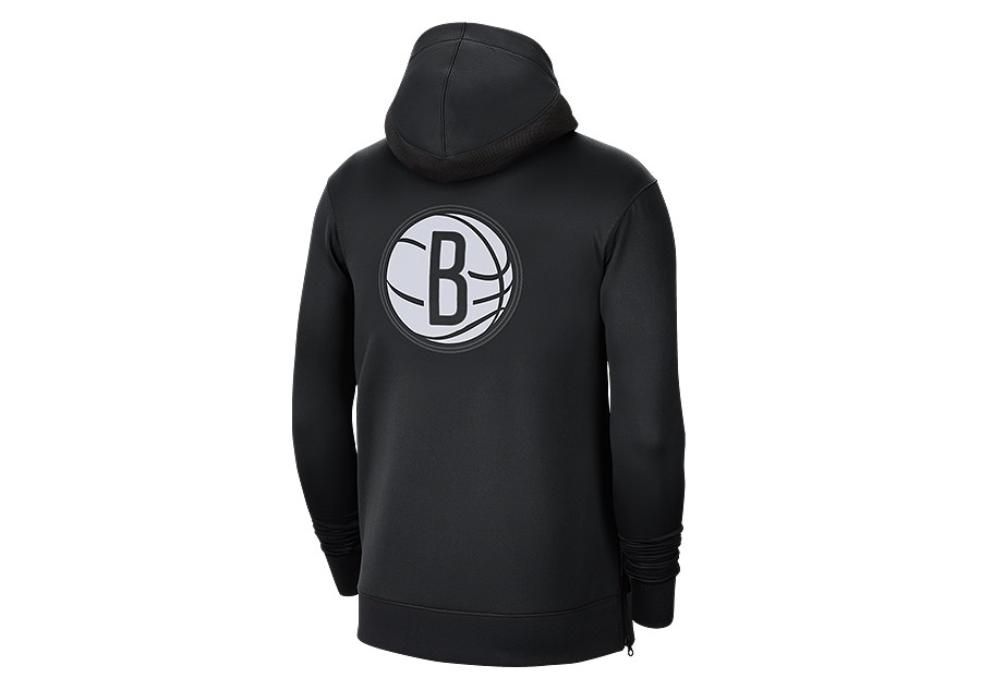 NIKE NBA BROOKLYN NETS SHOWTIME THERMA FLEX HOODIE BLACK price