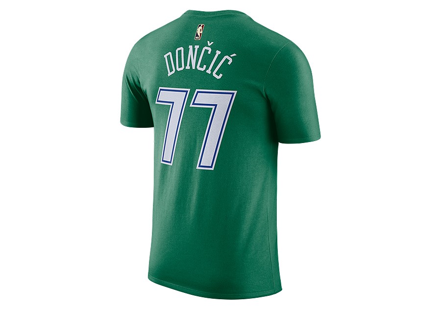 Men's Dallas Mavericks Luka Doncic Nike Green Classic Edition Name & Number  T-Shirt