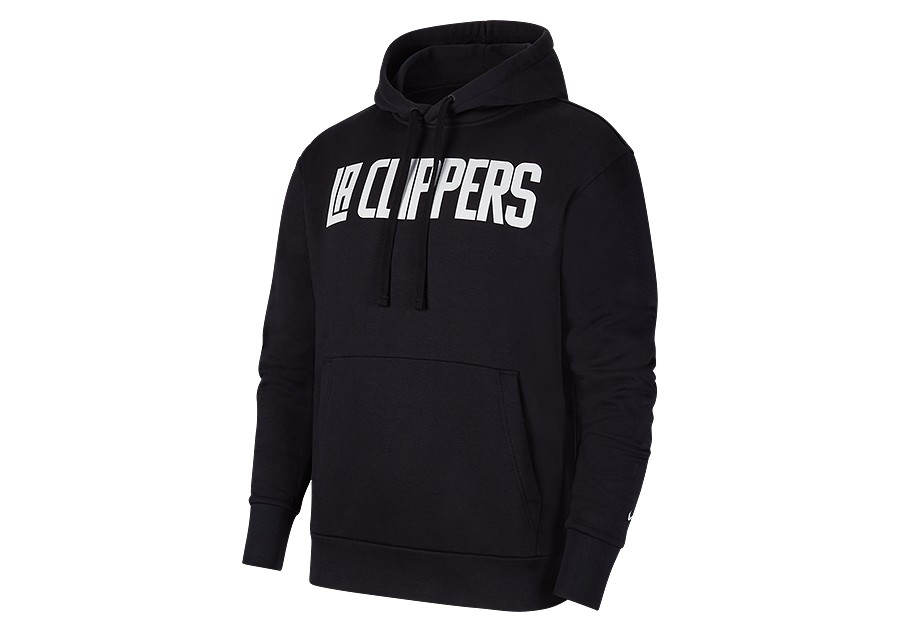 NIKE NBA LOS ANGELES CLIPPERS CITY EDITION LOGO PULLOVER FLEECE HOODIE ...