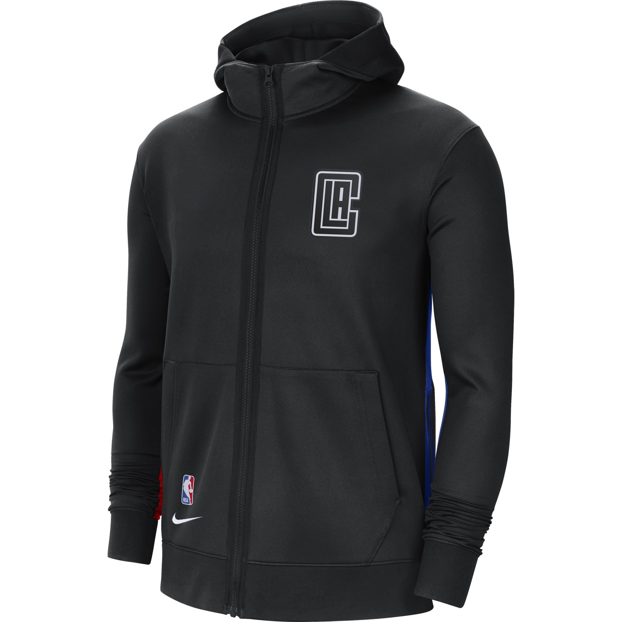 NIKE NBA LOS ANGELES CLIPPERS SHOWTIME CITY EDITION THERMA FLEX HOODIE BLACK