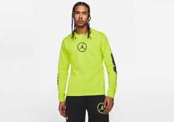 NIKE AIR JORDAN SPORT DNA HBR LONG-SLEEVE CREW CYBER