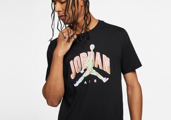 NIKE AIR JORDAN BRAND CREW TEE BLACK