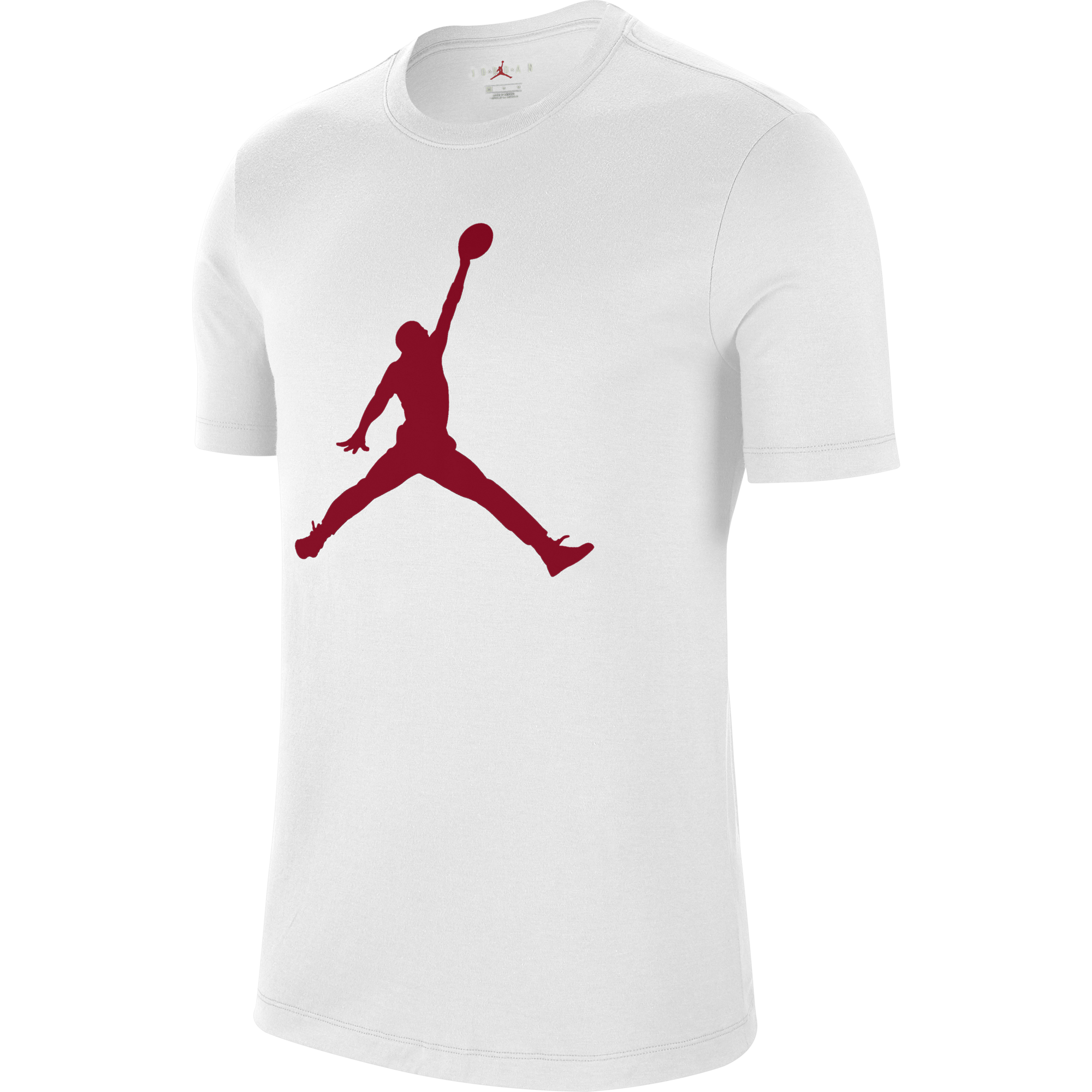 NIKE AIR JORDAN JUMPMAN TEE WHITE GYM RED