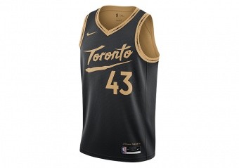 NIKE NBA TORONTO RAPTORS PASCAL SIAKAM CITY EDITION SWINGMAN JERSEY BLACK