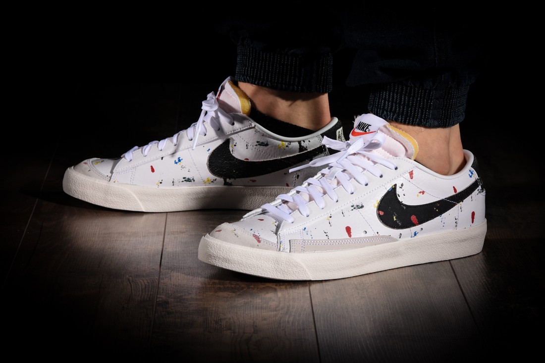 NIKE BLAZER LOW RETRO BASKETBALL BROOKLYN PAINT SPLATTER