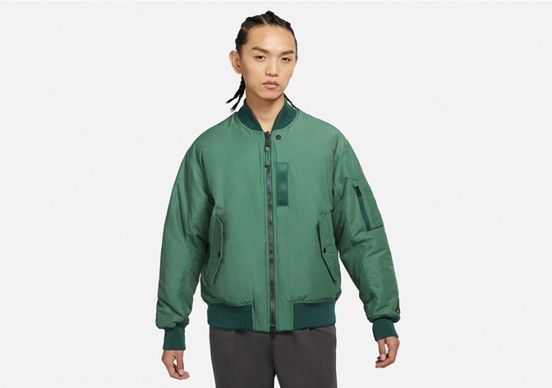 air jordan bomber jacket green