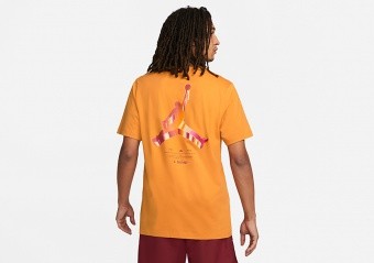 NIKE AIR JORDAN JUMPMAN 3D CREW TEE LIGHT CURRY