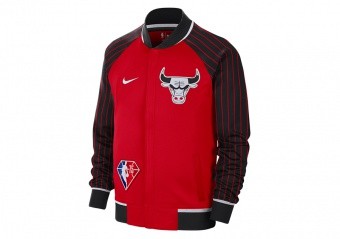 NIKE NBA CHICAGO BULLS DRI-FIT SHOWTIME JACKET CITY EDITION UNIVERSITY RED