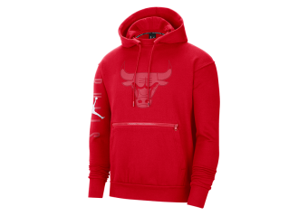 Unisex Nike Red Chicago Bulls 2023/24 Performance Spotlight On-Court Practice Pullover Hoodie Size: Medium