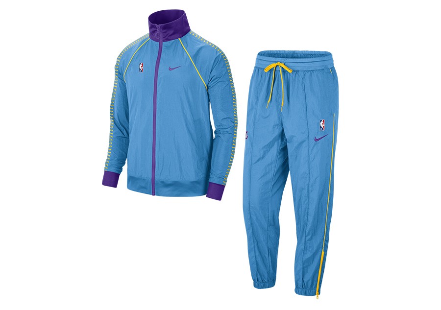 nike nba los angeles lakers courtside tracksuit