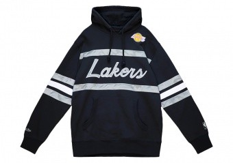 MITCHELL & NESS CAMO REFLECTIVE HEAD COACH HOODIE LOS ANGELES LAKERS