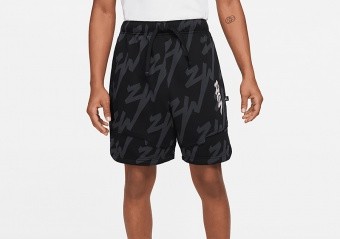 NIKE AIR JORDAN ZION PERFORMANCE SHORTS BLACK