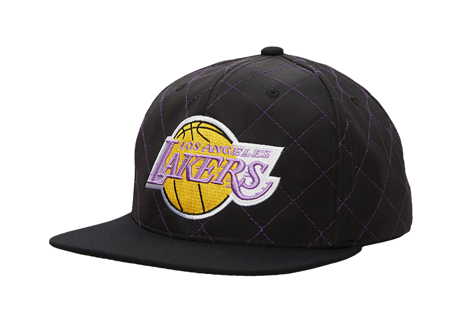Mitchell & Ness QUILTED TASLAN SNAPBACK HWC LOS ANGELES LAKERS