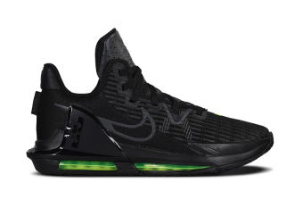 NIKE LEBRON WITNESS VI BLACK GREEN NEON for 105.00 kicksmaniac