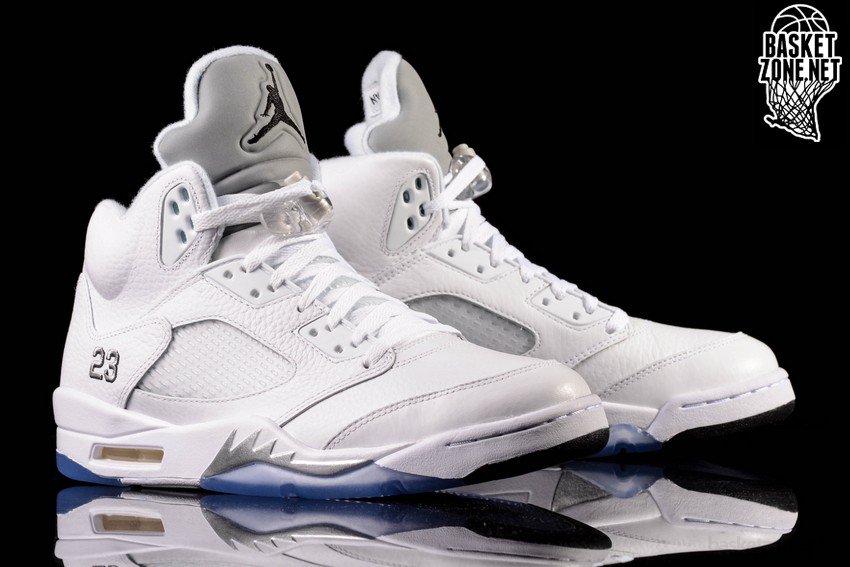 retro 5 metallic silver